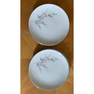 Set Of 4 Mikasa Fine‎ Chine Genevieve 5674 6 1/2 Round Serving Plate